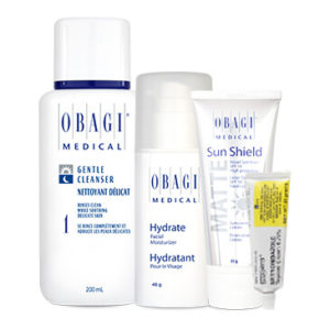 OBAGI Rosacea Kit (Cleanse, Hydrate, Sun Shield, Met Gel)POM